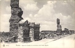 La POSTAL Roma de la VENDIMIA prevaleció di Tombe en el appio fuerte de Vicinaza LED