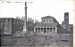 El fouri de Roma S Loenzo de la POSTAL de la VENDIMIA la emparedó