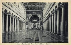 El fuori de Roma Basilica di S Pablo de la POSTAL de la VENDIMIA la emparedó Interno
