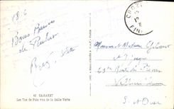 VINTAGE POSTCARD Camaret Pea Heaps Seen of the Green Room