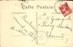 POSTAL Deauville de la VENDIMIA la playa florecida