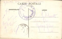 VINTAGE POSTCARD Troyes Jardin of Chevreuse the wine Go out of bronze of Briden