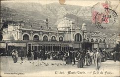 VINTAGE POSTCARD Monte Carlo Coffee of Paris