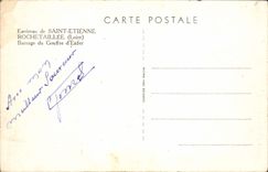 Alrededores de la POSTAL de la VENDIMIA de la detención de Saint-E'tienne Rochetaille del hoyo del infierno
