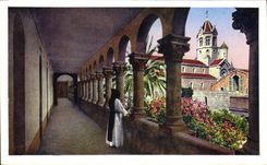 VINTAGE POSTCARD Island Honorat Saint