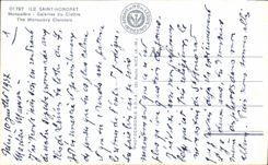 VINTAGE POSTCARD Island Honorat Saint