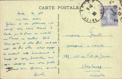 VINTAGE POSTCARD Rouen Cathedral Court of the booksellers Statues of co. Marie the Egyptian woman co. Appoline co. Genevieve