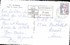 MODERN CARD Bernerie Beach of Gray Rocks