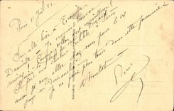 POSTAL Deauville de la VENDIMIA la playa florecida la hora de los baños