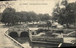 CPA Nimes Vue Generale de la Fontaine 
