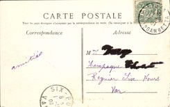 Jardín de Nimes de la POSTAL de la VENDIMIA de los baños romanos de la fuente