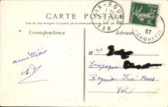 Jardín de Nimes de la POSTAL de la VENDIMIA de la fuente la cascada