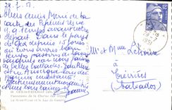 MODERN CARD Gex the Sickle Panorama of the alpine range the Geneva Mont Blanc and Lake