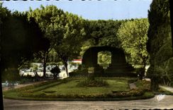 MODERN CARD Orbec out of Trough the Park of the Hotel of Croisy or Claude Debussy composed Jardin under the rain