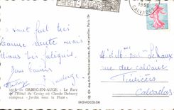 CPM Orbec en Auge Le Parc de l'Hotel du Croisy ou Claude Debussy composa Jardin sous la pluie