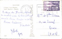 MODERN CARD Rouen the church Holy Maclou