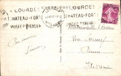 POSTAL de la VENDIMIA pesada la ciudad vista del pico de Jer