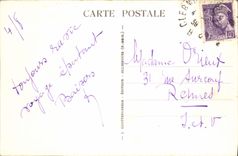 VINTAGE POSTCARD Beach of sheep to the Foot of Puy de Dome