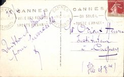 CPA Cannes Vue prise du jardin Albert 1er