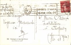 CPM Paysages et Sports d'hiver Les Pistes de skis