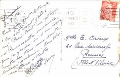 CPA Dinard La palmeraie Au fond St Malo