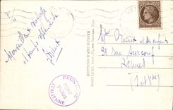 VINTAGE POSTCARD Menton and the Cape Martin Seen from of Garavan