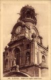 VINTAGE POSTCARD Nantes Belfry of the Church Holy Cross