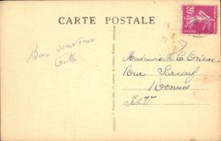 VINTAGE POSTCARD Nantes Belfry of the Church Holy Cross