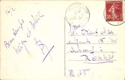 VINTAGE POSTCARD Bellegarde In the throats of the loss of the Rhone