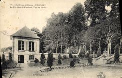 VINTAGE POSTCARD Surroundings of Rouen Croisset the house of Flaubert Seen of the garden