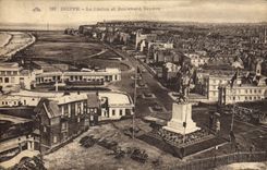 VINTAGE POSTCARD Dieppe the Casino and Verdun Boulevard