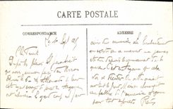 POSTAL Vichy de la VENDIMIA una esquina del nuevo parque