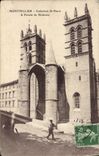 VINTAGE POSTCARD Montpellier Cathedral Saint Pierre and medical college