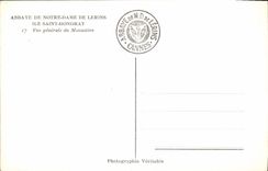 VINTAGE POSTCARD Abbey Of Notre Dame De Lerins Island Honorat Saint