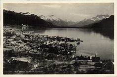 MODERN CARD Vevey Seen from of the Mount Pilgrim
