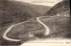 VINTAGE POSTCARD Valley of Chaudefour laces of the Road of Chambon