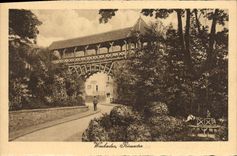 VINTAGE POSTCARD Wiesbaden Romertor