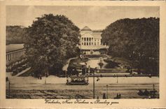 VINTAGE POSTCARD Wiesbaden Neues Kurhaus Bowling queen