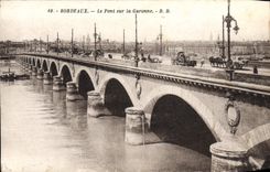 CPA Bordeaux Le Pont sur la Garonne