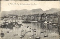 CPA Toulon Vue Generale du Quai de la Darse Bateaux