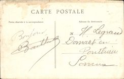 POSTAL Lyon de la VENDIMIA el ataque frontal y la bóveda de dios del hotel