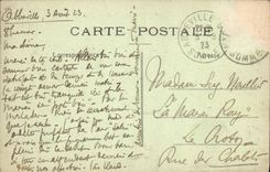 POSTAL Chatel Guyon de la VENDIMIA el parque más alto y la boquilla