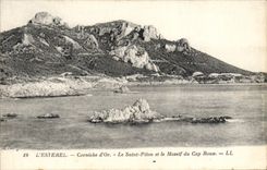 VINTAGE POSTCARD Esterel Cornice of Gold the Saint Rammer and Solid mass of the Russet-red Cape