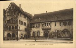 VINTAGE POSTCARD Colmar Commissarlat de Police