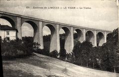 CPA Environs de Limoges Le Vigen Le Viaduc