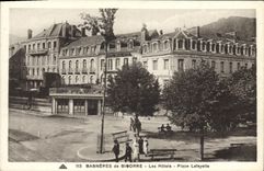 VINTAGE POSTCARD Bagneres de Bigorre the Hotels Places Lafayette