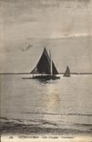 CPA Arcachon Cote d'Argant Contrejour Bateau