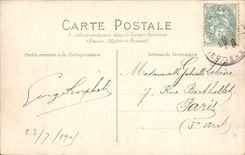 VINTAGE POSTCARD the Marne has Champigny