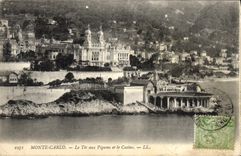 CPA Monte Carlo Le Tir aux Pigeons et le Casino