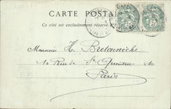 VINTAGE POSTCARD Fontainebleau the Church Saint Louis